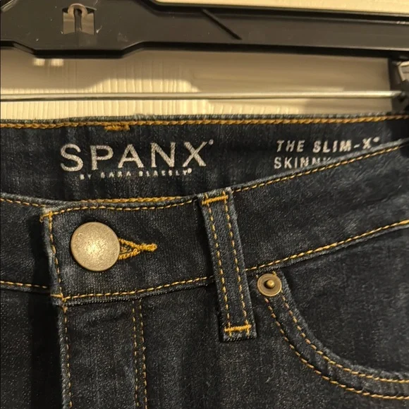 Spanx Women's Dark Blue Jeans Size 29 - Picture 3 of 9
